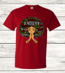 Juneteenth Afro Girl Unisex Short Sleeve T-Shirt (Copy)